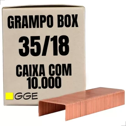 Grampo 3518 - fechamento de caixa de papelão 10.000 grampos