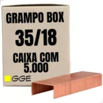 Grampo 35/18 para caixa de papelão - caixa com 5.000 unidades