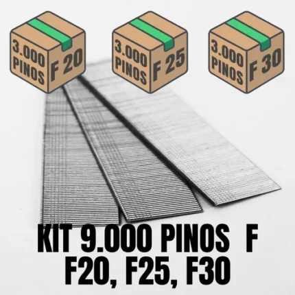 Kit pinos de pinador pneumático F20 F25 F30 3000cada