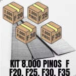Kit pinos de pinador pneumático F20 F25 F30 F35 2.000 cada